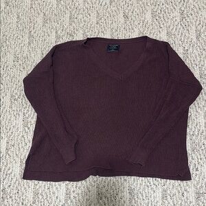 Abercrombie & Fitch Brown V-Neck Sweater
